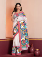 Hand-Painted Saree, Dhaniakhali Tant