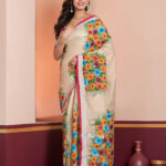 Hand-Painted Saree, Linen