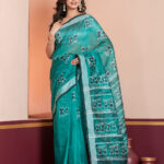 Hand-Painted Saree, Linen