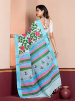 Hand-Painted Saree, Handloom - Image 3