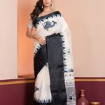 Hand-Painted Saree, Dhaniakhali Tant