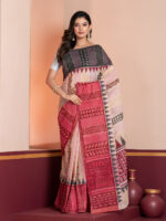 Hand-Painted Saree, Dhaniakhali Tant
