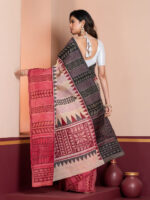 Hand-Painted Saree, Dhaniakhali Tant - Image 3
