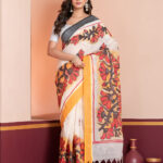 Hand-Painted Saree, Dhaniakhali Tant