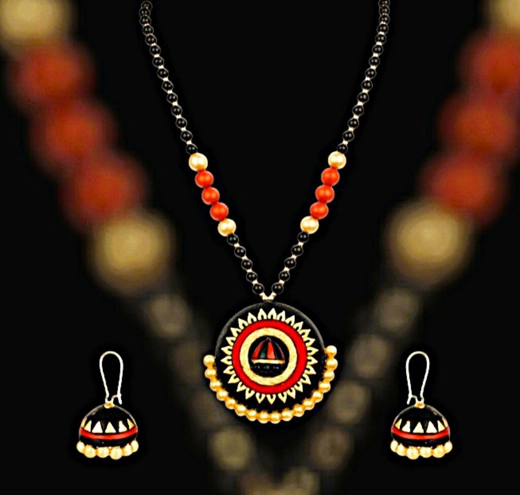 ST 166 Terracotta Jewellery Set - Image 1