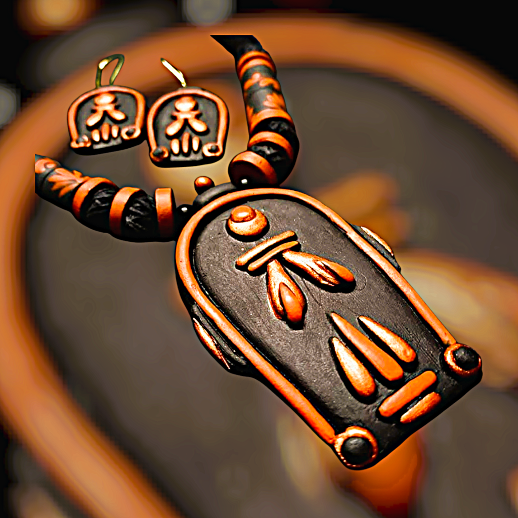 ST 44 Terracotta Jewellery Set - Image 1