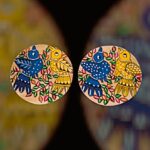 Patachitra on seasoned wood
