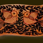 Patachitra on seasoned wood
