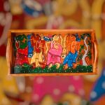 Patachitra on seasoned wood